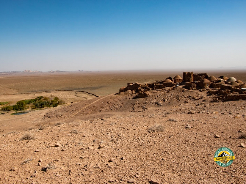 A remote village in desert